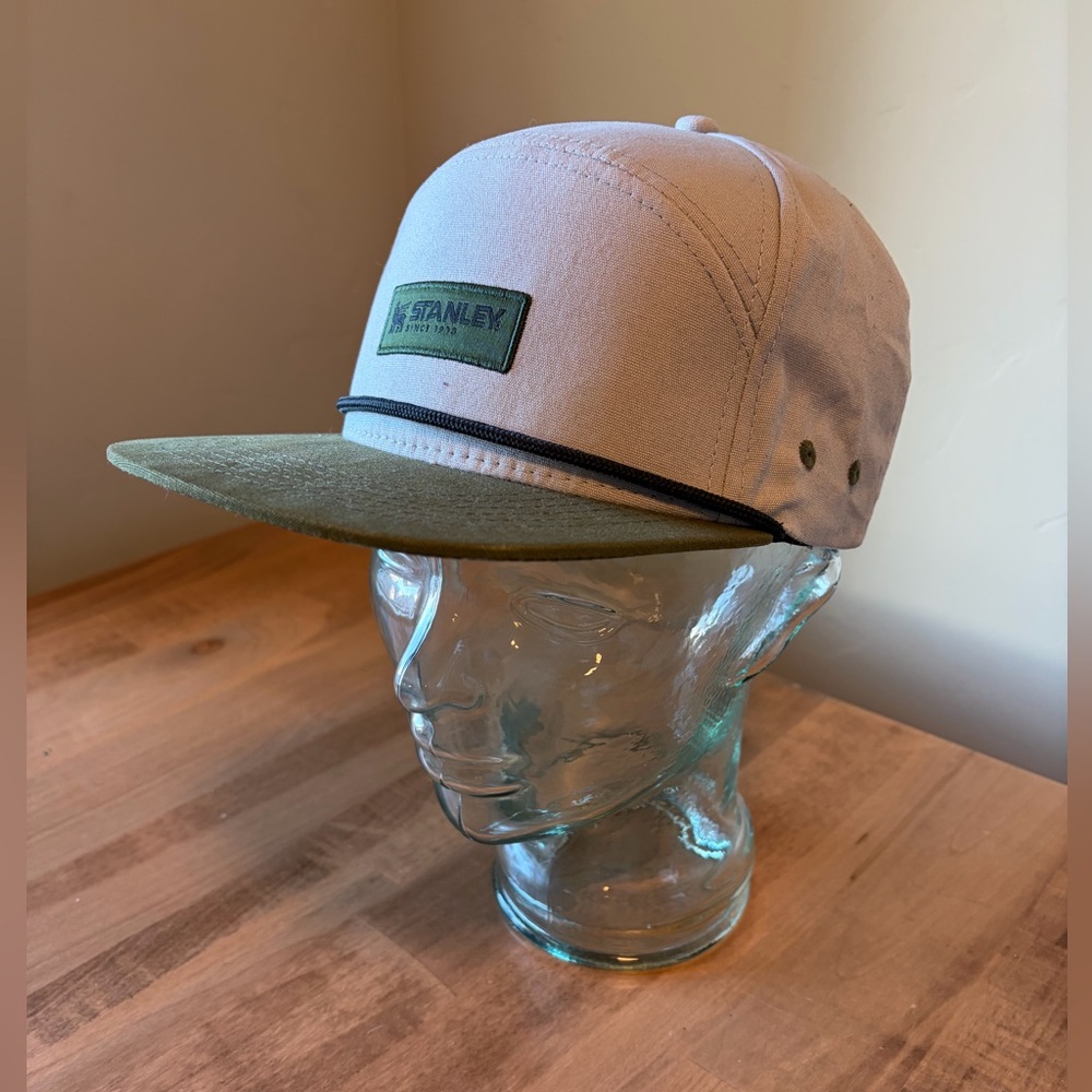 Stanley Brand Snapback Hat Green Logo Patch